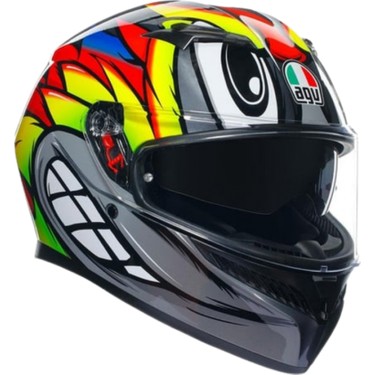 Agv K3 Birdy 2.0 Grey Yellow Red Kapalı Kask Fiyatı
