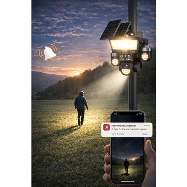 O-Kam OK334 Premium 12MP 4 Kameralı 4g 3 Solar Panel Aov Fiyatı