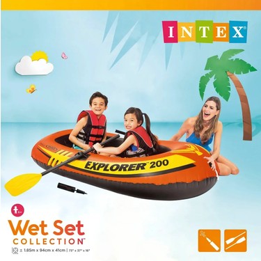 intex Kürekli Binici Bot Seti - Kürekli Şişme Bot Set - Fiyatı