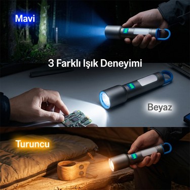 Bix BX1010FL 3 Renk LED Beyaz Mavi Turuncu Zoom Özellikli Fiyatı