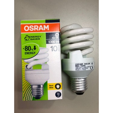3 Adet Osram 20W=94W 1300 Lümen 2700 Kelvin Sarı Tasarruflu Fiyatı