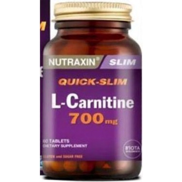 Nutraxin Quıck-Slım L-Carnitine 700 Mg 60 Kapsül X 2 Gluten Fiyatı