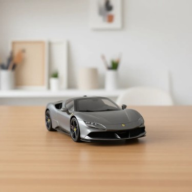 置物 Ferrari SF90 STRADALE CAST MODEL Hot Wheels Ferrari SF90 Stradale Gri Diecast Model Gerçekçi Fiyatı