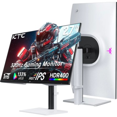 KTC H27E6 WQHD ゲーミングモニター KTC H27E6 27 1Ms 300Hz (320Hz O.C.) 2K QHD Fast IPS Pivot Fiyatı