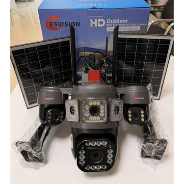 Esvision 7021 4 Kameralı 4g Çift Solar Panel 16X Zoom Hieasy Fiyatı