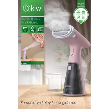 Kiwi KSI-640 Buharlı Dikey Ütü 1000 Watt Beyaz Seramik Fiyatı