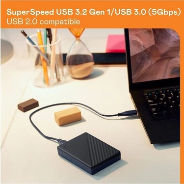 Wd 5TB My Passport Black Worldwide 2.5 USB 3.2 Fiyatı