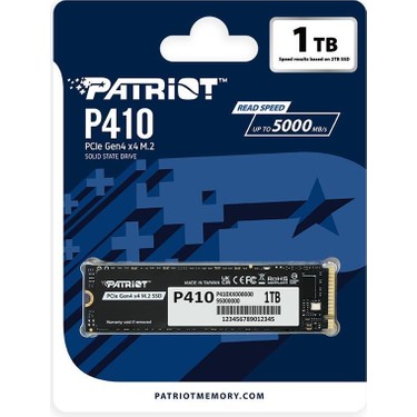 Patriot 1TB P410 PCIe Gen4 x4 (NVMe 1.4) M.2 2280 R-5000 Fiyatı