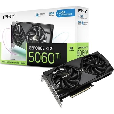 らんさん専用　オーダー　ゲーミングPC RTX5060ti 16GB PNY RTX5060Ti OC 16 GB 128 Bit (VCG5060T16DFXPB1-O) Gaming Fiyatı