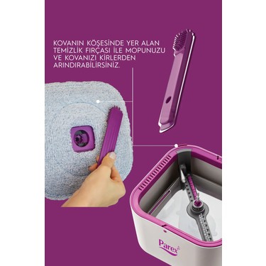 Parex Wondero Temizlik Seti Mikrofiber Malzeme ile Ergonomik Fiyatı