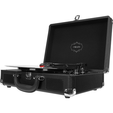 Mikado Nostalgia MN-P317 Siyah Turntable+Rca+Bluetooth Fiyatı