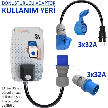 Hgsşarj 30CM, 3X32A 220V Cee ile Çalışan Cihazınızı, 220V Ev Fiyatı