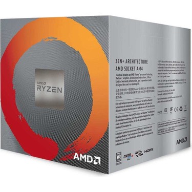 AMD RYZEN 5 3400G 3.70GHZ 65W 6MB AM4 FANLI BOX Fiyatı