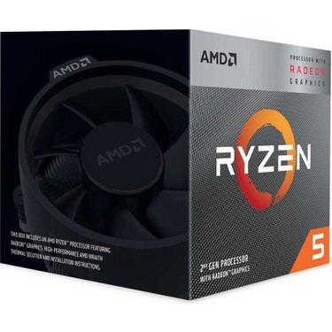 AMD RYZEN 5 3400G 3.70GHZ 65W 6MB AM4 FANLI BOX Fiyatı