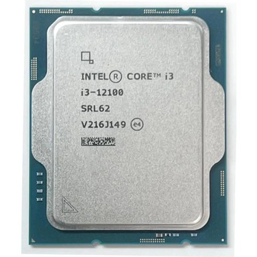 Intel Core i3-12100 【中古】　　　a34 Intel Core i3 12100 3,3 GHz 12 MB Cache 1700 Pin İşlemci Fiyatı