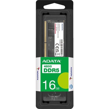 メモリー ADATA DDR5 4800 8GB x 2 Adata A-Data 16GB Ddr5 4800MHZ Sodımm Premıer AD5S480016G-S Fiyatı