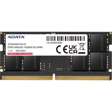 Adata A-Data 16GB Ddr5 4800MHZ Sodımm Premıer AD5S480016G-S Fiyatı