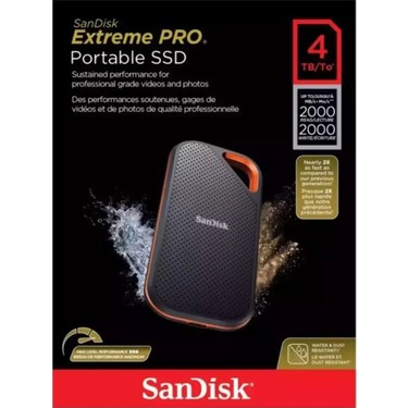 Sandisk 4TB Extreme PRO V2 Taşınabilir SSD USB 3.2 Bağlantı Fiyatı