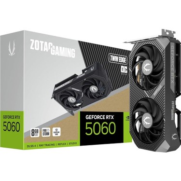 ZOTAC GAMING GeForce RTX 5060 本体 Zotac Geforce Rtx 5060 Gamıng Twın Edge Oc 8gb Gddr7 128BIT Fiyatı