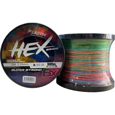 Fujin Hex 8x 1000MT 0.35MM 29.5kg Ip Örgü Misina Multi Color Fiyatı