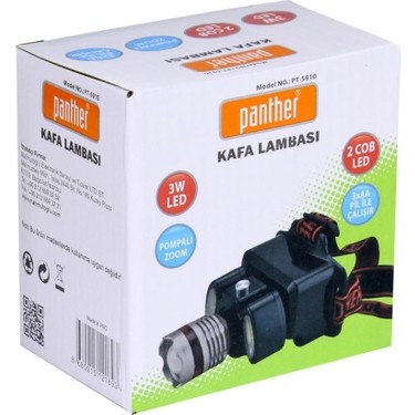 Panther PT-5910 Pompalı Zoom Ledli Kafa Lambası 3W Fiyatı