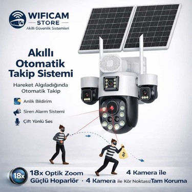 Wificam Inox X25 4 Kameralı Optik Zoom Güneş Enerjili 4g Fiyatı