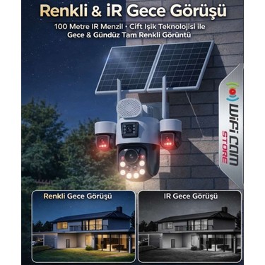 Wificam Inox X25 4 Kameralı Optik Zoom Güneş Enerjili 4g Fiyatı