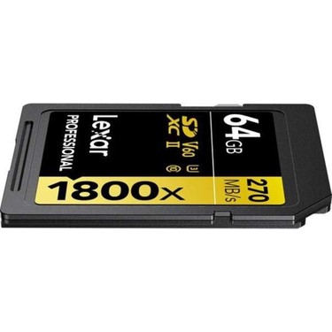 Lexar 64 GB Gold Series 1800x SDXC Class 10 UHS-II Hafıza K Fiyatı