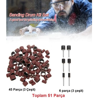 Depolife 51 Adet 11 Adet Davul Zımpara Kiti Dremel Için Fiyatı