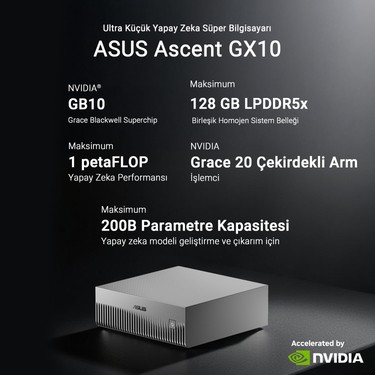 ASUS ASCENT GX10-GG0027BN - NVIDIA® GB10 CPU - NVIDIA Fiyatı