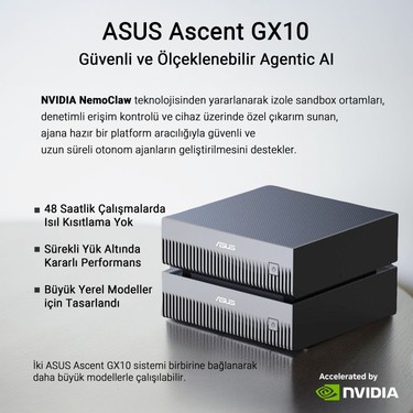 ASUS ASCENT GX10-GG0027BN - NVIDIA® GB10 CPU - NVIDIA Fiyatı