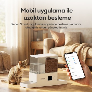 Xenon Smart Otomatik Mama ve Su Kabı | Akıllı 2 In 1 Fiyatı