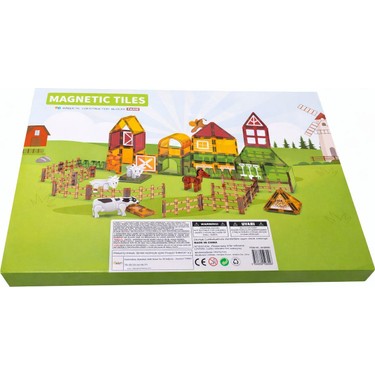 Ziventa Magnetic Tiles 76 Parça Manyetik Blok Çiftlik Seti Fiyatı