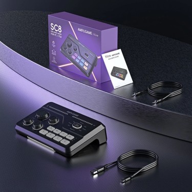 Fifine Ampligame Sc8 USB Oyuncu Ses Mikseri Fiyatı