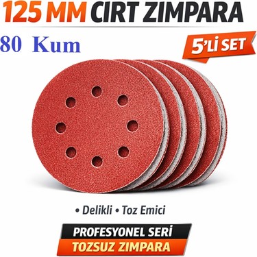 Venoa 125 mm Cırt Zımpara Kağıdı 5 Adet – 8 Delikli Disk, Fiyatı