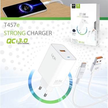 Linktech T457E Eco 22.5W (67-120W) Type-C Kablolu Şarj Aleti Fiyatı