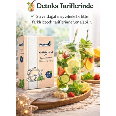 Teamix Kıvırcık Nane Çayı Spearmint Tea 45 gr 30 Süzen Fiyatı