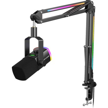 FIFINE AM8PROT USB/XLR ダイナミックマイク ブラック Fifine Ampligame AM8PROT Dinamik Usb/xlr Mikrofon Seti (Rgb Fiyatı