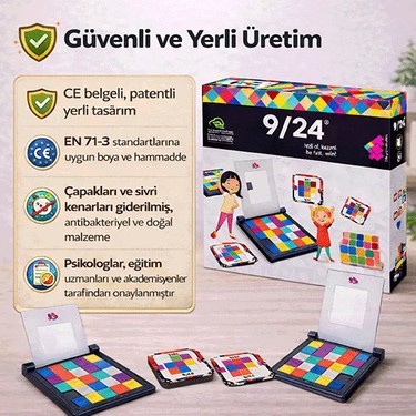 Zet Zeka 9/24 (Rubik) Zeka ve Akıl Oyunu 5+ Yaş 2 Oyuncu Fiyatı