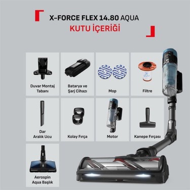 Tefal X-Force Flex 14.80 Animal 240 Air Watt Kablosuz Dikey Fiyatı