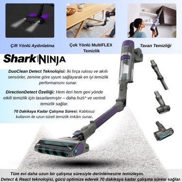 Shark Powerdetect Turbo Başlıklı Şarjlı Dikey Süpürge Fiyatı