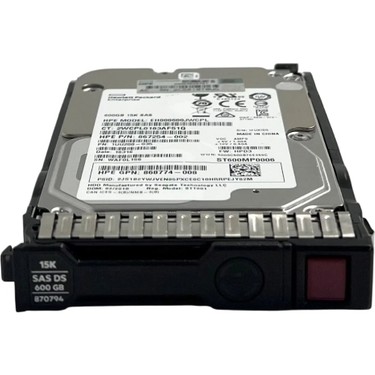 Hpe 600GB 15K 12G Sas 2.5'' Sunucu Harddisk EH000600JWCPL Fiyatı