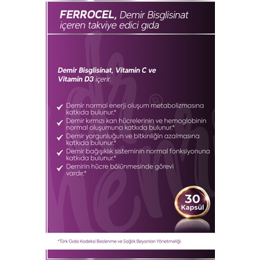 Dr. Henri Ferrocel – Demir Bisglisinat, Vitamin C ve Vitamin Fiyatı