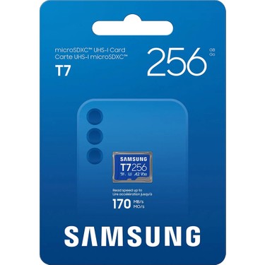 Samsung T7 MB-MB256T/WW Microsd (Microsdxc) 170 Mb/s Hafıza Fiyatı