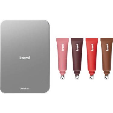 Kremi Lip Balm Set 4 Metal Kutu Vegan Nemlendirici Dudak Fiyatı