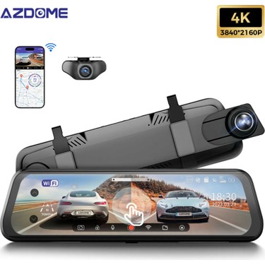 AZDOME 11.8インチタッチスクリーン車載カメラ Azdome AR09 4K 150° Görüş Açılı Dokunmatik Araç Kamerası Fiyatı
