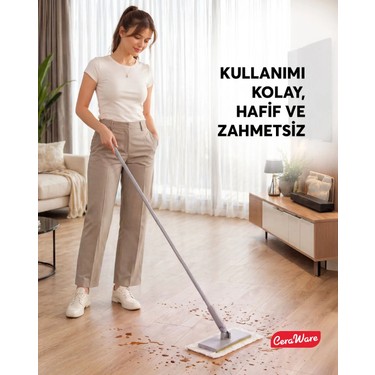 Ceraware Home Care Pratica Click Mop Set El Değmeden Bez Tak Fiyatı