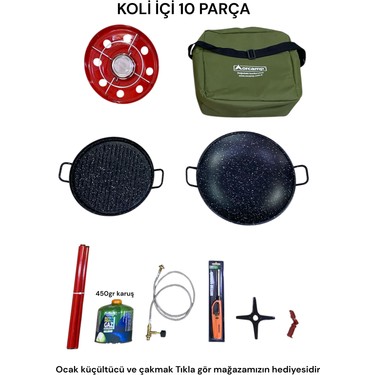Orcamp Ayaklı granit Sac Gaz Kartuşlu Piknik Tüp Uyumlu Fiyatı