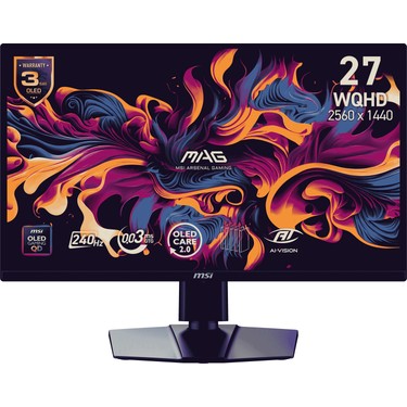 MSI 26.5 MAG 272QP QD-OLED X24 2560x1440 (WQHD) 16:9 FLAT Fiyatı