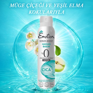 Emotion Serum Boost Cıca Hassas Bakım Kadın Sprey Deodorant Fiyatı